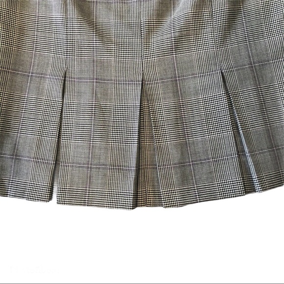 ARMANI Collezioni Wool Silk Microplaid Skirt - Picture 5 of 12